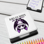 15550 personalised purple bat halloween memo notes 1