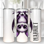 15553 personalised purple bat halloween tumbler 2