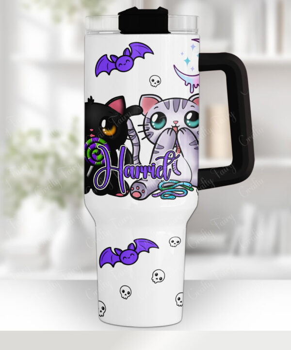 15555 candy cats halloween stanley tumbler 1