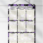 15559 personalised purple cats weekly planner 1
