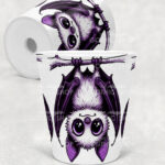 15561 personalised purple bat halloween chopping board 3