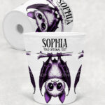 personalised betty hanging kawaii purple bat gothic small plant pot