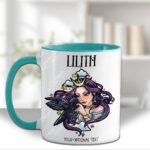 15585 personalised night witch raven gothic mug 2