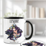 15585 personalised night witch raven gothic mug coaster 3