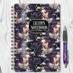 15587 personalised night witch raven gothic notebook 1