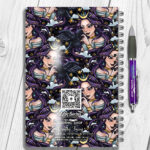 15587 personalised night witch raven gothic notebook 2