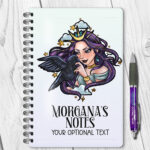 15588 personalised night witch raven gothic notebook 1