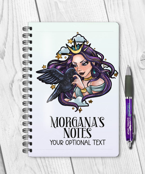 15588 personalised night witch raven gothic notebook 1
