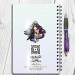 15588 personalised night witch raven gothic notebook 2