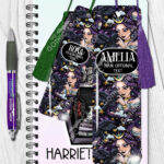 15590 personalised night witch raven gothic bookmark 2
