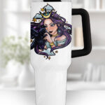 15596 personalised night witch raven gothic stanley style cup 1