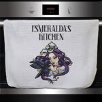 15600 personalised night witch raven gothic towel 1
