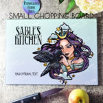 15601 personalised night witch raven gothic chopping board 1