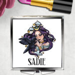 15607 personalised night witch raven gothic mirror 1