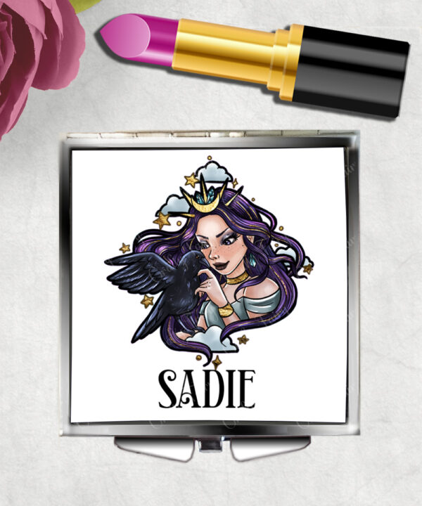 15607 personalised night witch raven gothic mirror 1