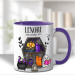 15613 personalised ghostie coffin bookcase mug 1