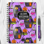 15615 personalised ghostie coffin bookcase notebook 1