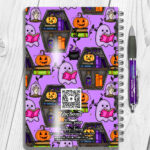 15615 personalised ghostie coffin bookcase notebook 2