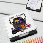 15617 personalised ghostie coffin bookcase memo notes 1
