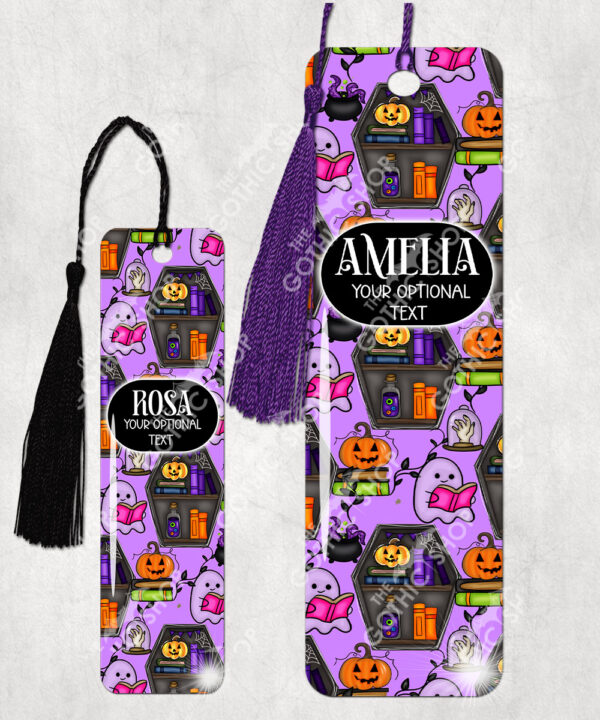 15620 personalised ghostie coffin bookcase bookmark 1