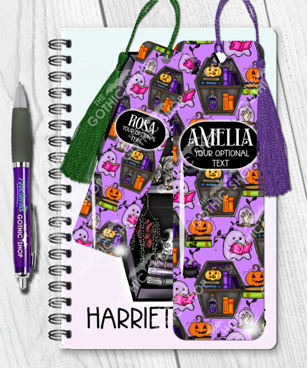 15620 personalised ghostie coffin bookcase bookmark 2