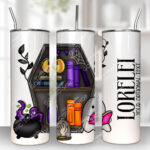 15622 personalised ghostie coffin bookcase tumbler 1