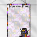 15626 personalised ghostie coffin bookcase metal sign 1