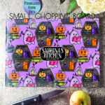 15630 personalised ghostie coffin spooky kitchen chopping board 2