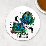 15642 personalised moth cameos coaster 3