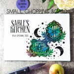 15651 personalised moth cameos chopping board 2