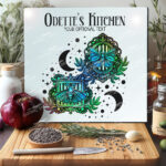 15651 personalised moth cameos chopping board 3