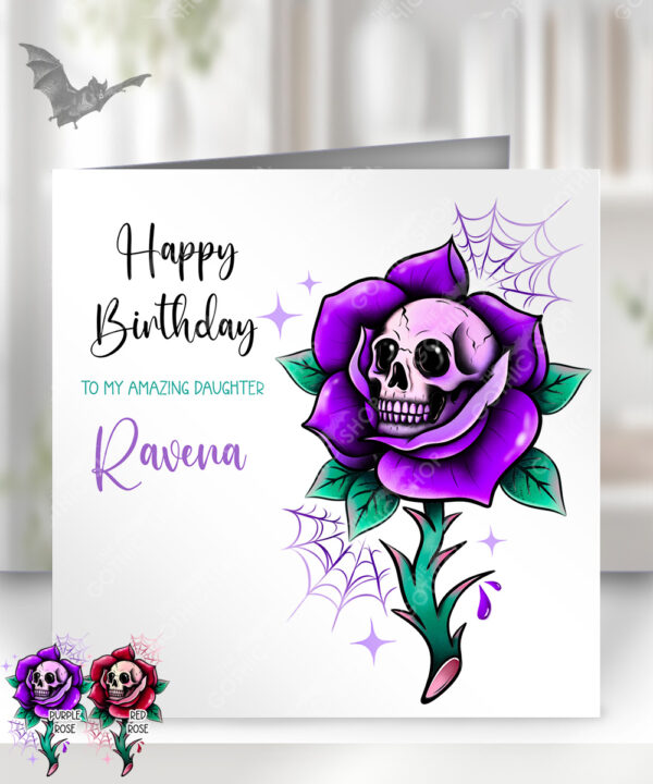 15666 personalised dead rosey birthday card 1