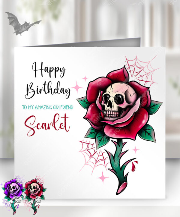 15666 personalised dead rosey birthday card 2