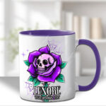 15668 personalised dead rosey purple halloween card 1