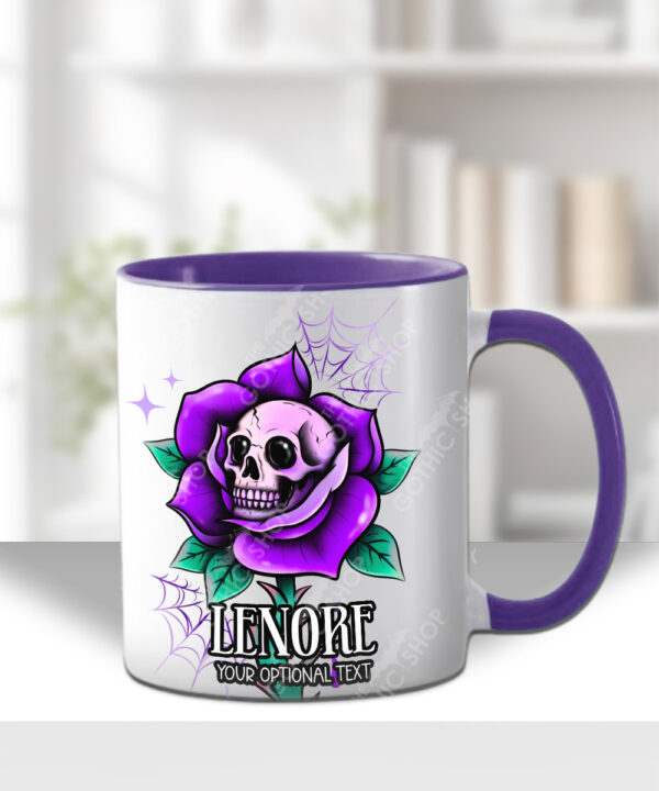 15668 personalised dead rosey purple halloween card 1