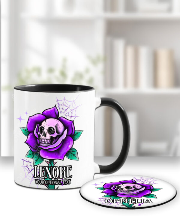 15668 personalised dead rosey red halloween mug 3