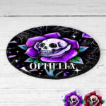 15669 personalised dead rosey purple coaster 3