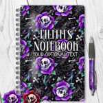 15671 personalised dead rosey purple notebook 1
