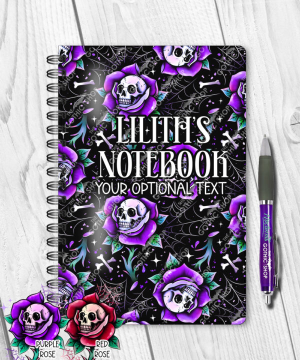 15671 personalised dead rosey purple notebook 1