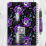 15671 personalised dead rosey purple notebook 3