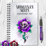 15672 personalised dead rosey purple notebook 1