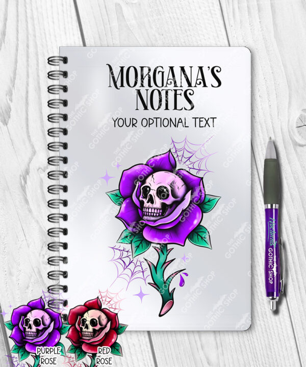 15672 personalised dead rosey purple notebook 1