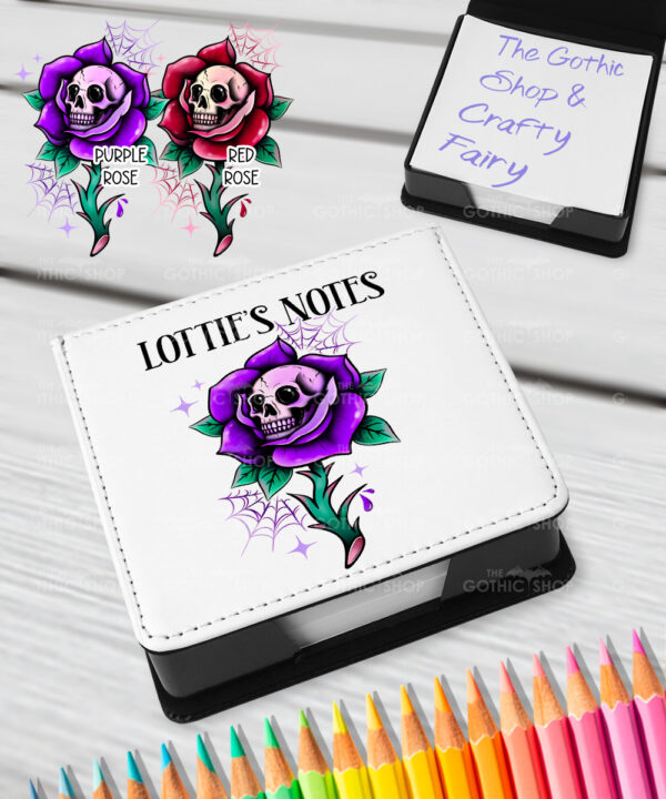 15673 personalised dead rosey purple memo notes 1