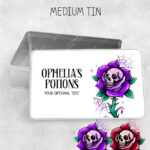 15675 personalised dead rosey purple storage tin 1