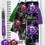 15676 personalised dead rosey purple bookmark 2