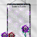 15682 personalised dead rosey purple metal sign 1