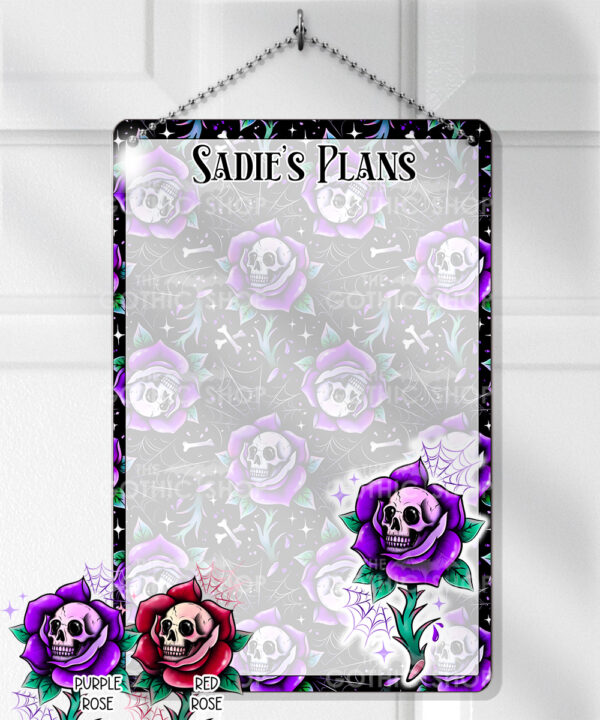 15682 personalised dead rosey purple metal sign 1