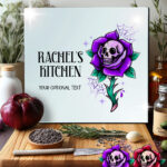 15685 personalised dead rosey purple chopping board 1
