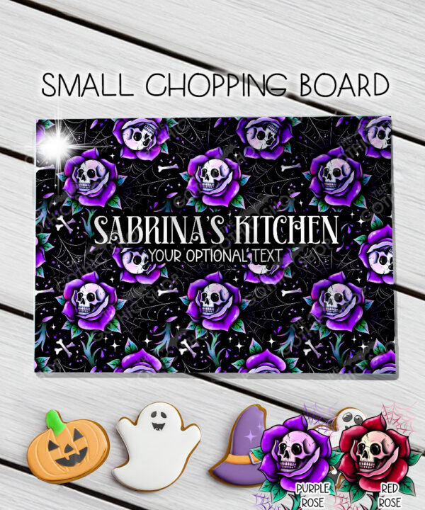 15686 personalised dead rosey purple chopping board 1