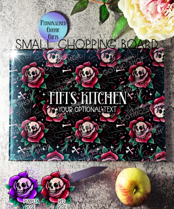 15686 personalised dead rosey red chopping board 1